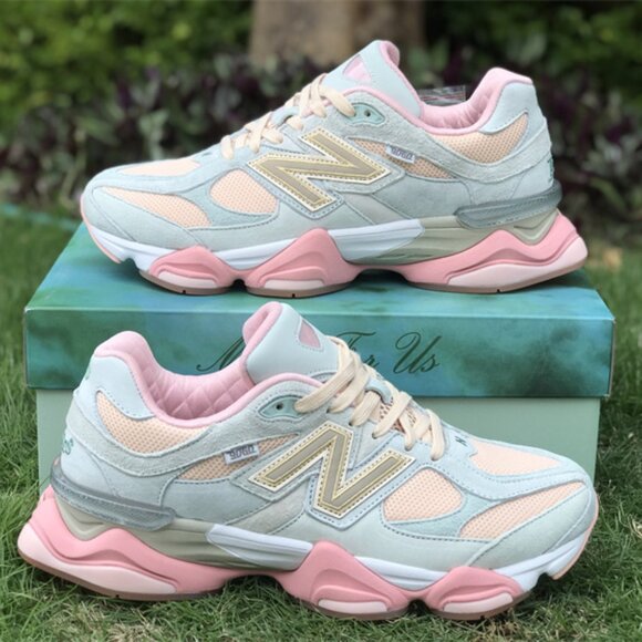New Balance 9060 Light Blue and Pink Womens Casual Sneakers - Picture 8 of 15